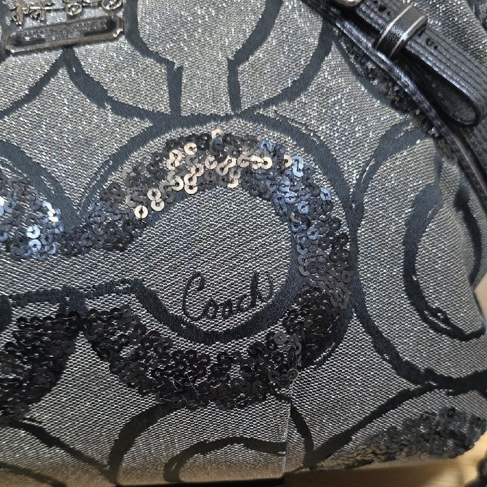 Coach Madison Sophia Op Art Sequin Satchel - Picture 4 of 16